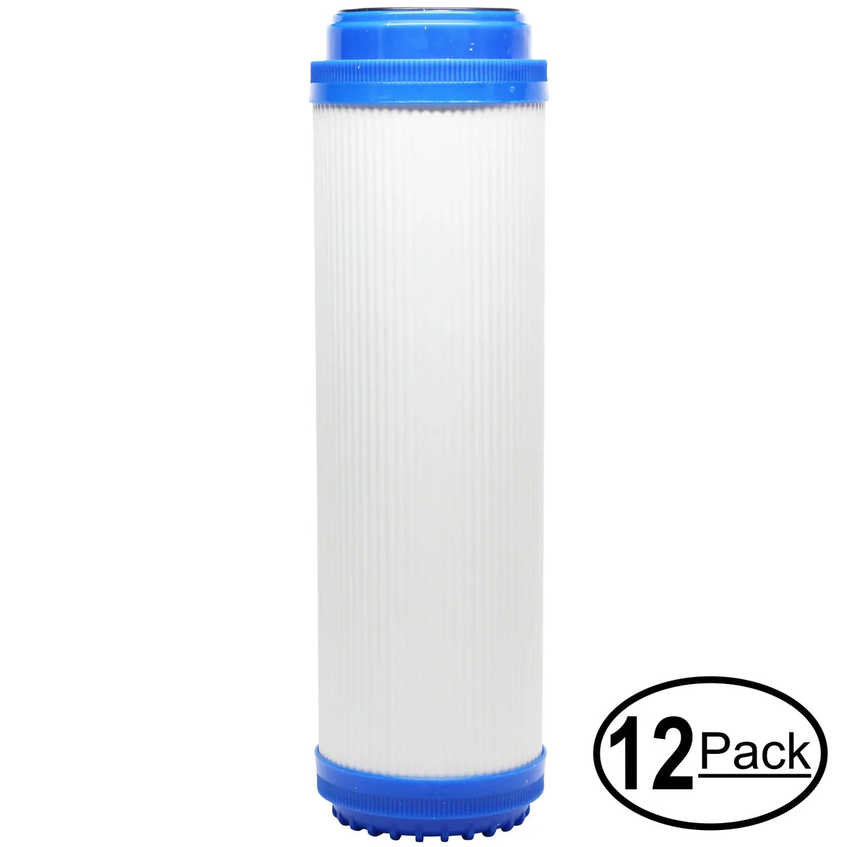12-Pack Replacement for Expres RO5MXCG Granular Activated Carbon Filter - Universal 10-inch Cartridge for Express RO5MXCG - 5 Stage Reverse Osmosis System - Denali Pure Brand