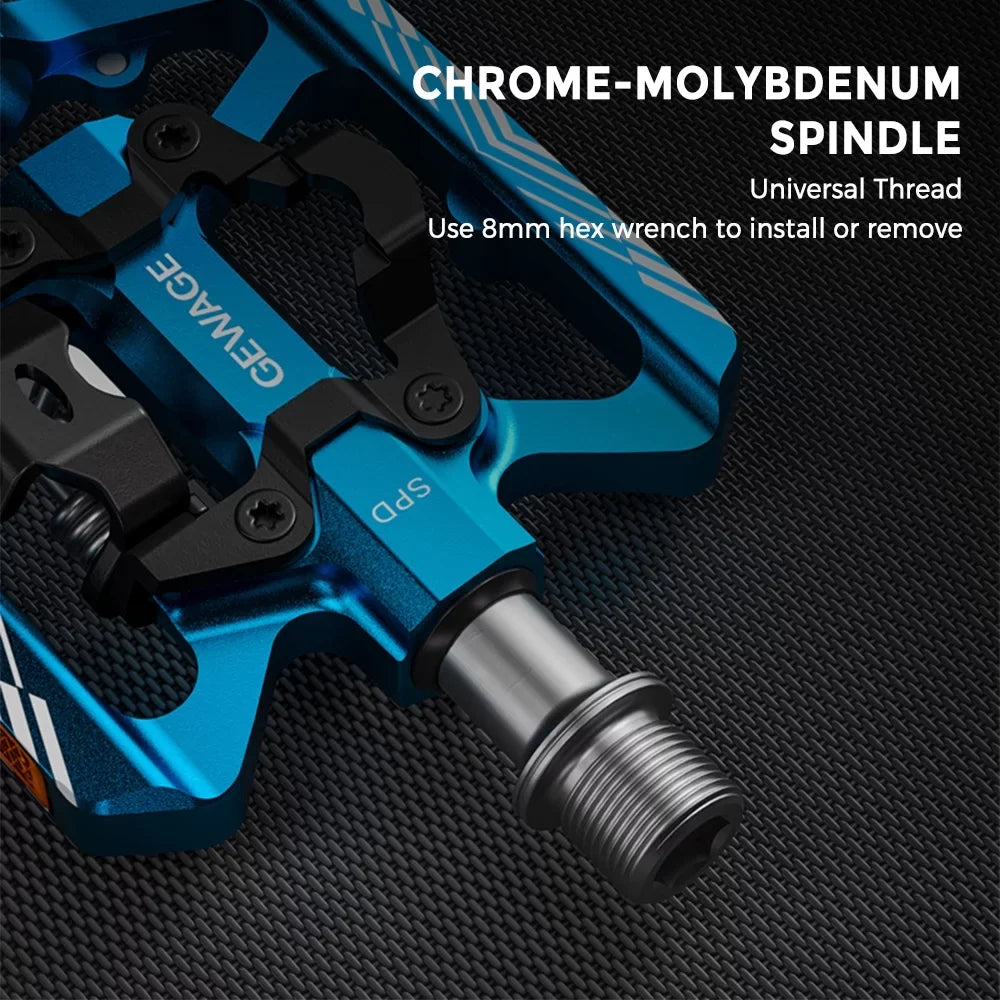 Mountain Bike Pedals with Reflector; Lightweight Aluminum; Improved Transfer