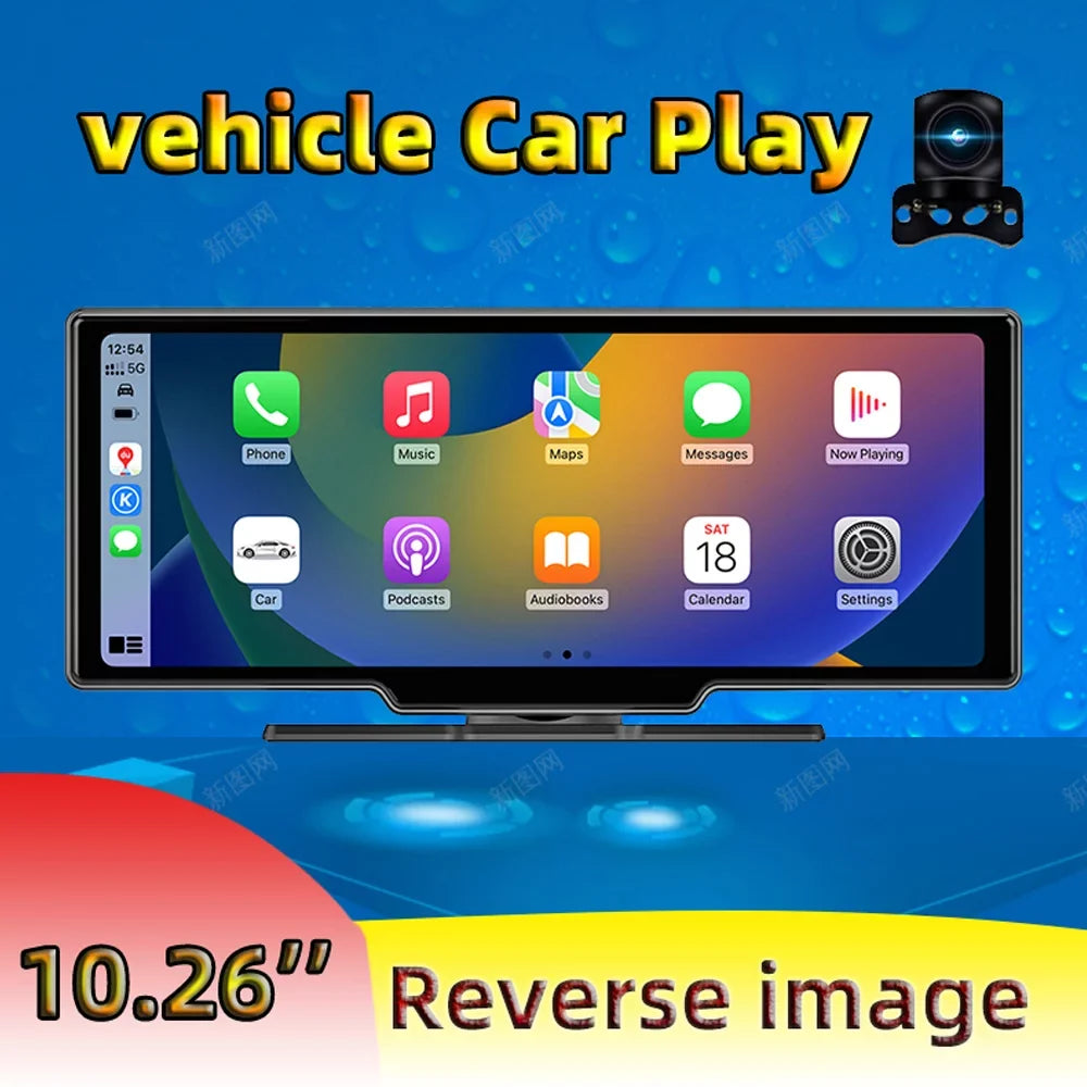 ammoon Multi language Car Video Recorder BT AUX Car Console; Front and Rear Dual Cameras; Mobilephone Control