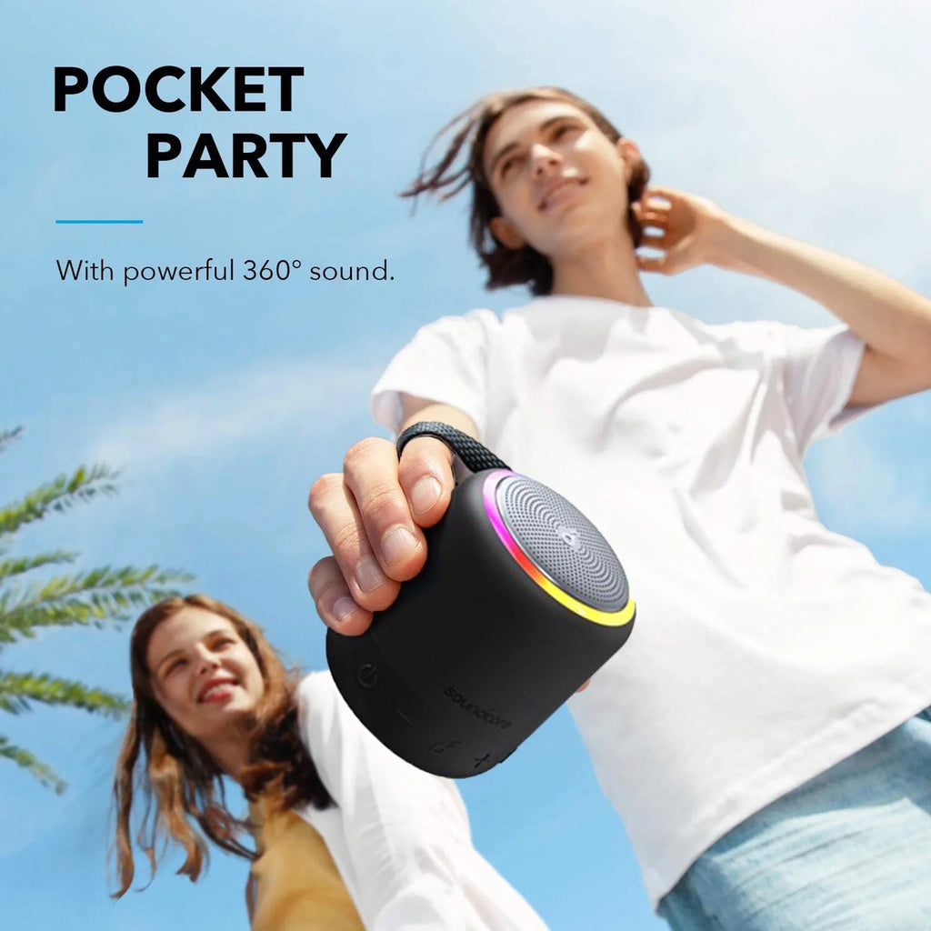 by - Mini 3 Pro Portable Speaker; 15-Hour Playtime; IPX7 Liquidproof