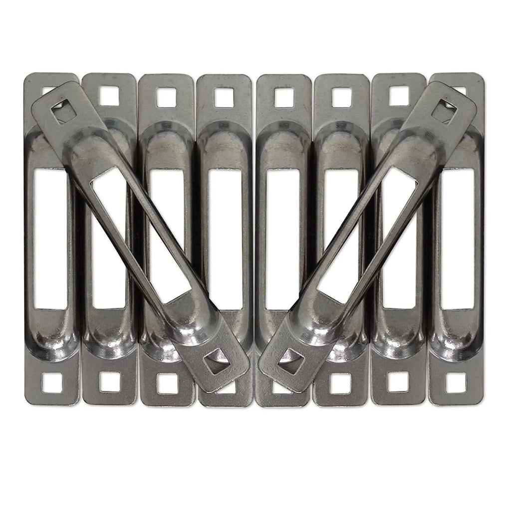 Snap Loc Zinc E Track Compact Single Strap Anchors for Dolly System; 10 Pack