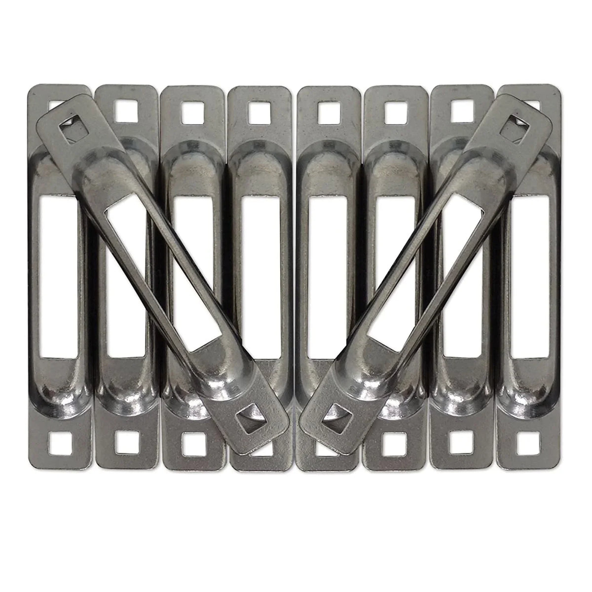Snap Loc Zinc E Track Compact Single Strap Anchors for Dolly System; 10 Pack