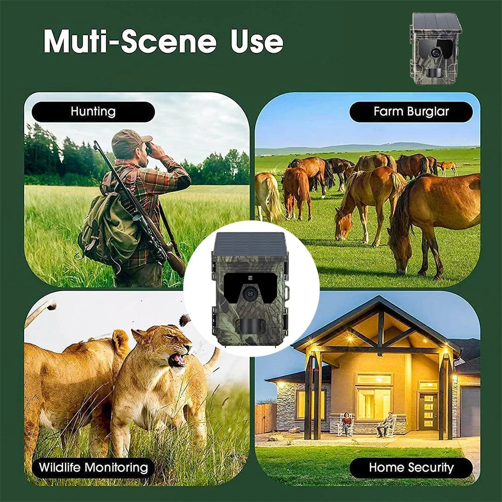 Anself 2K Video Camcorder; 4G HC 600Pro; 30MP; 256GB Support; Liquidproof Stay Alert with Motion Activated Recording & Live Stream