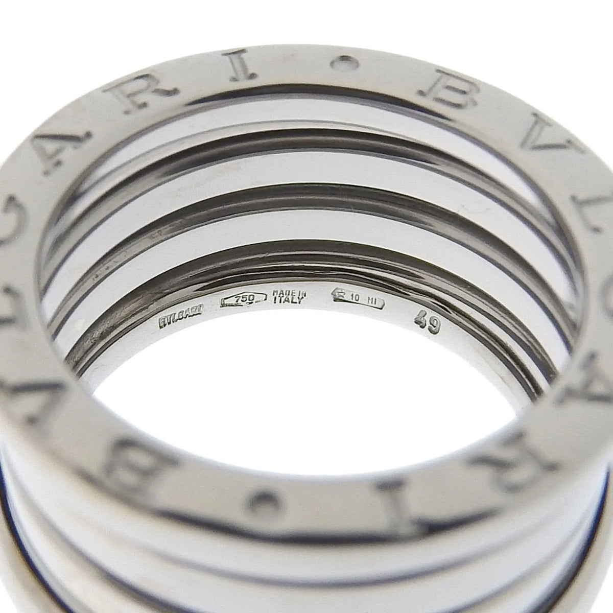 Pre-Owned Bulgari BVLGARI B-zero1 Ring B-zero One K18 White Gold Approx. 9.3g Women's I220823086 (Good)