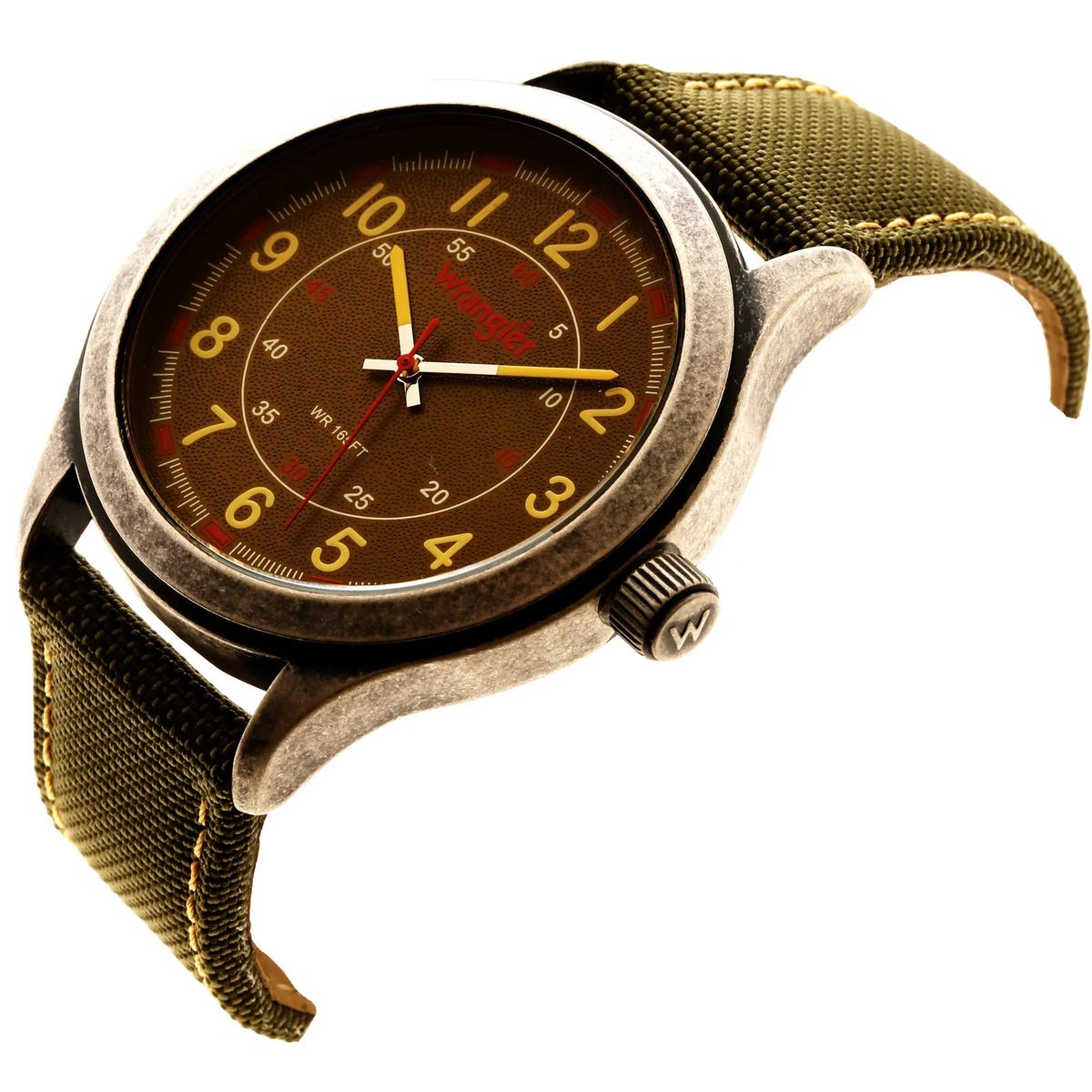 Wrangler 45mm Green Dial; Green Strap Watch