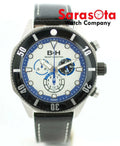 B&amp;H Brandt &amp; Hoffman 14060 Dunbar Chronograph Swiss Quartz Leather Men's Watch
