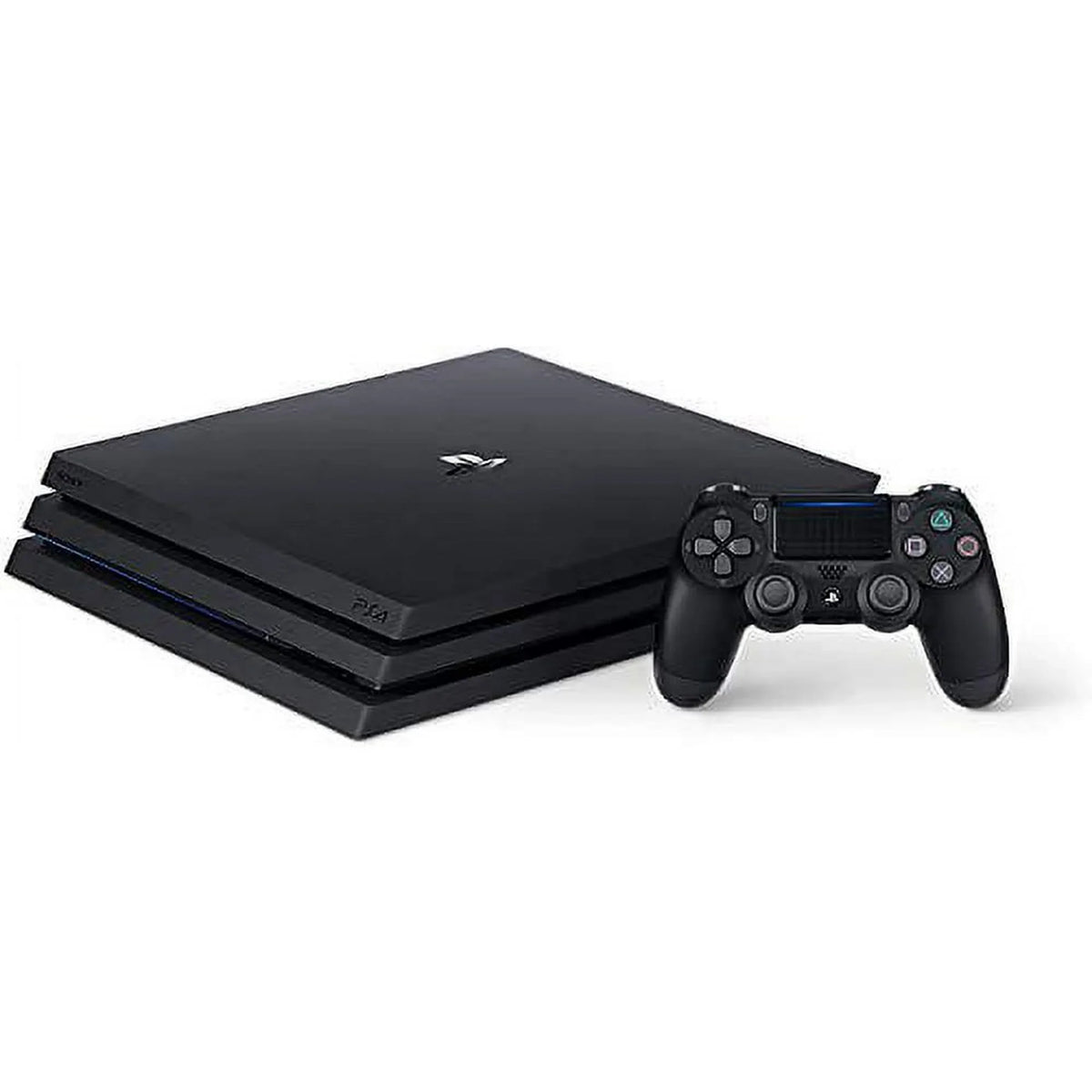 Sony PlayStation 4 Pro 1TB Gaming Console Black with Charging Dock Headset 2 Controller Bolt Axtion Like New