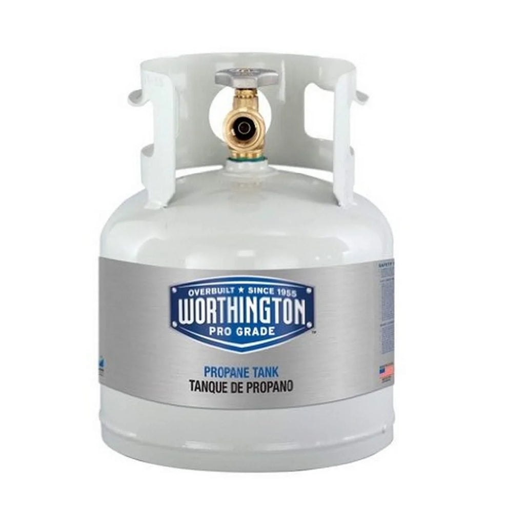 Worthington Cylinders 281149 Vertical Portable Steel LP Tank Cylinders - 4.25 lb.; 9.10"D x 11.80"H