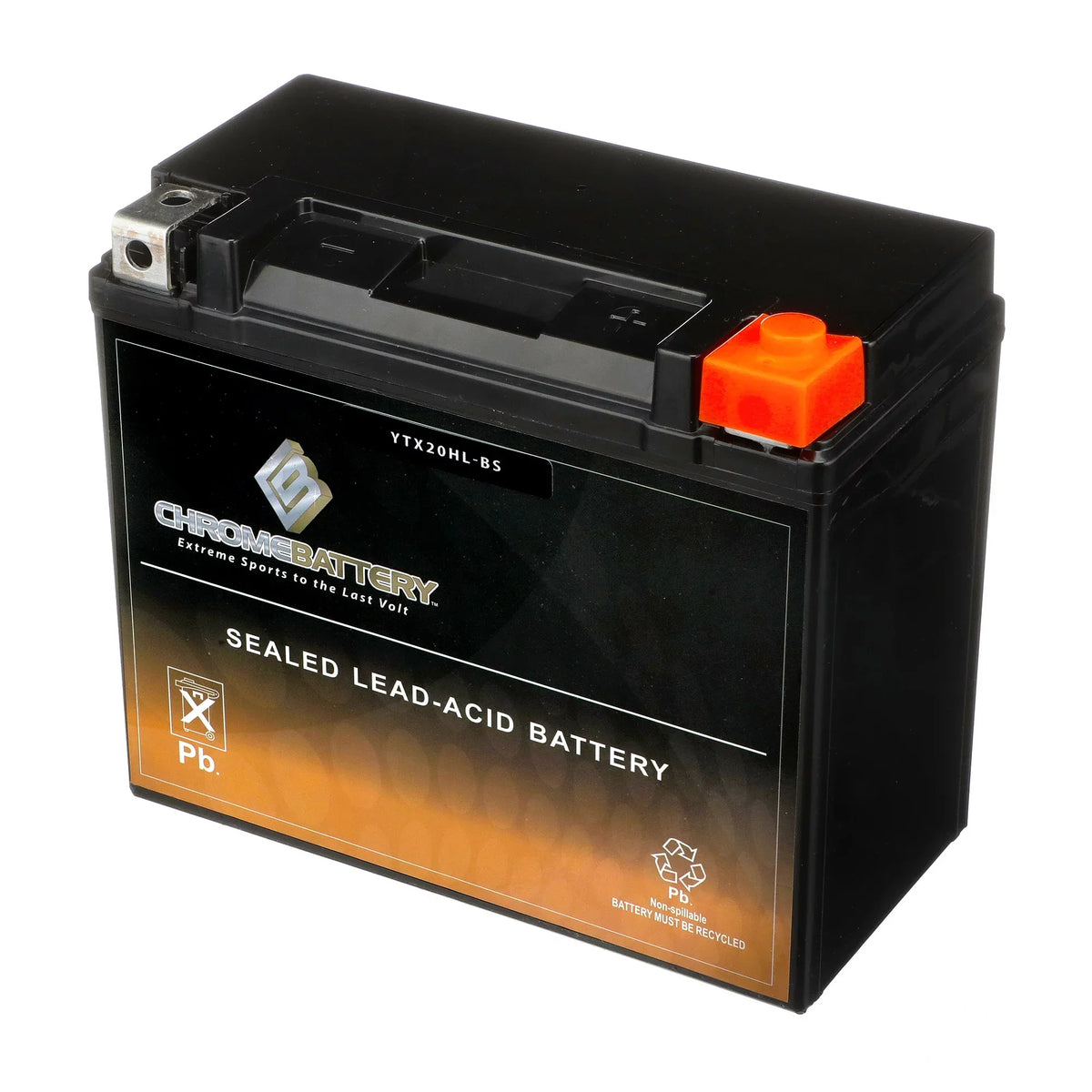 Chrome Battery YTX20HL-BS (20HL-BS 12 Volt;18 Ah; 310 CCA) Jet Ski Battery for Kawasaki Js550 550cc 1983