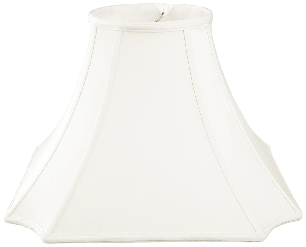 Royal Designs 10" Square Inverted Cut Corner Lamp Shade White