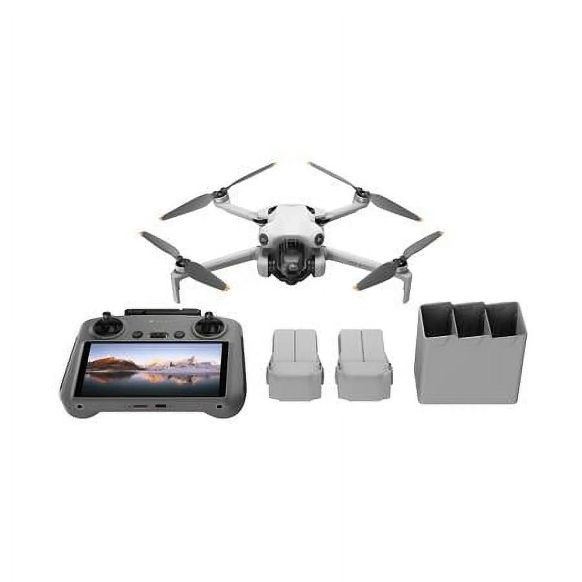 Mini 4 Pro Drone Fly More Combo Plus; Bundle with Claw Lanyard Mounting; 20" Foldable Landing Pad; 2x 128GB Memory Card