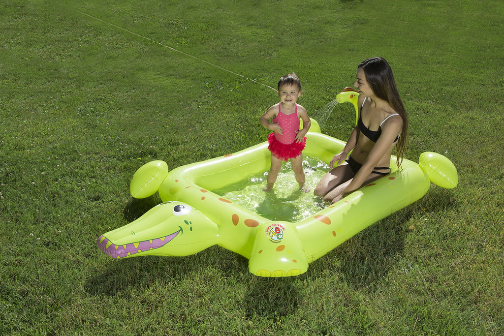 Poolmaster Crocodile Apply Inflatable Kiddie Swimming Pool