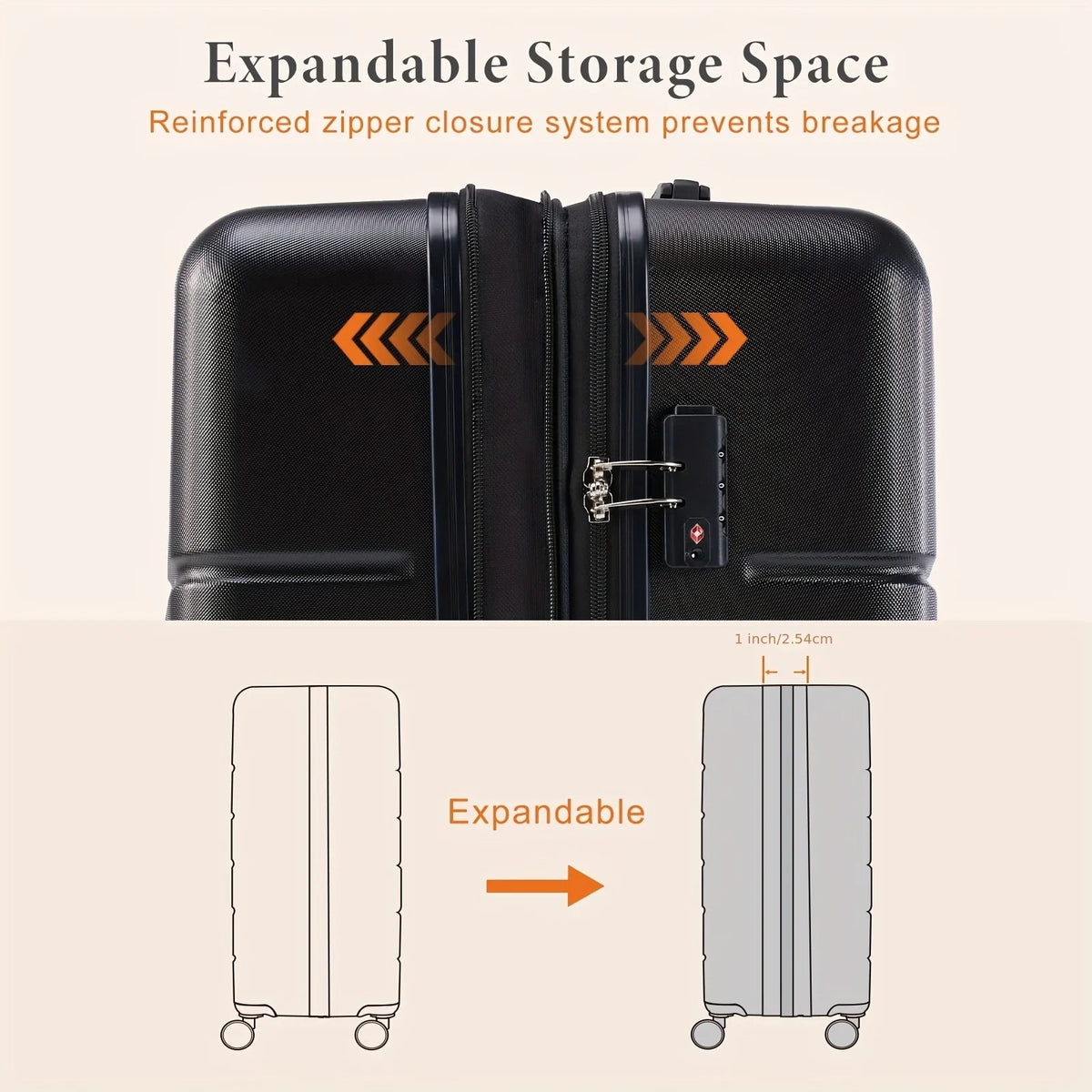 Lightweight Carry-On Trolley Suitcase – TSA Lock; Durable Double Spinner Wheels – Secure & Convenient Travel Case for Jetsetters