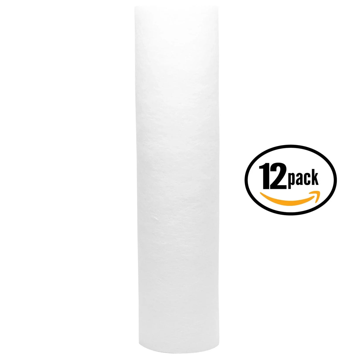 12-Pack Replacement DuPont WFPF13003B Polypropylene Sediment Filter - Universal 10-inch 5-Micron Cartridge for DuPont Whole House Filtration System - Denali Pure Brand