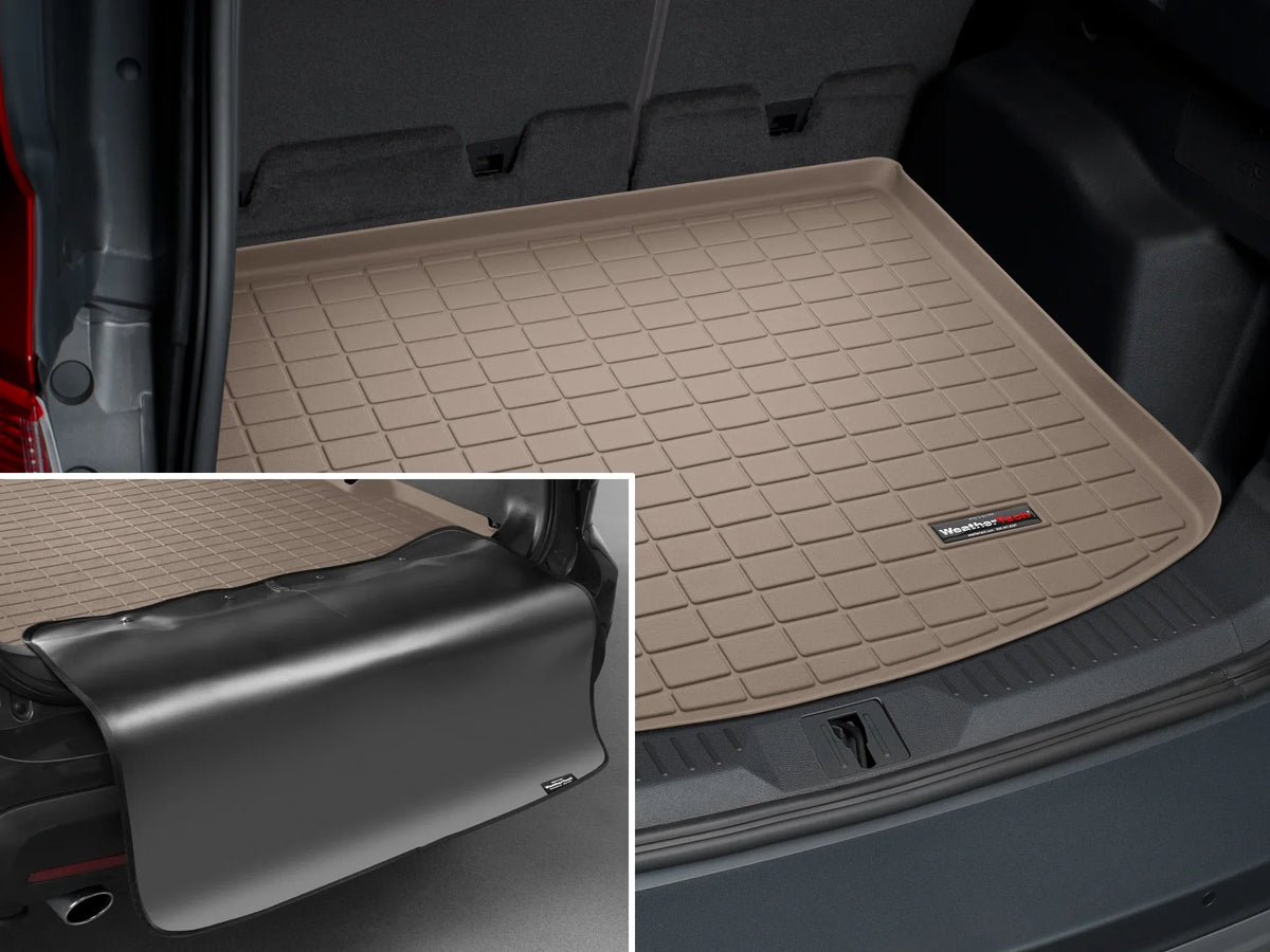 WeatherTech Cargo Trunk Liner with Bumper Protector compatible with Escape; MKC - Behind 2nd Row Seating With Bumper Protector; Tan