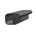 Taco Marine V21-9140BKA166 Canoe Rail; Black Rub Rail Insert; 1-3/4"W X 1-1/4"H X 16' 6"L