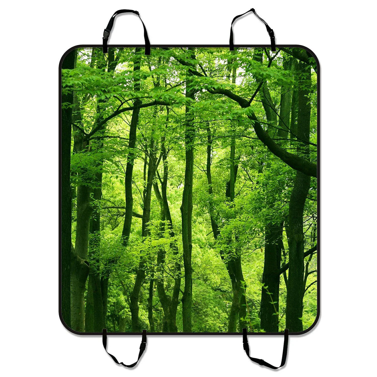 GCKG Beautiful Fresh Green Forest Pet Car Seat Cover Dog Car Seat Mat Hammock Cargo Mat Trunk Mat For Cars Trucks and SUV 54x60 inches