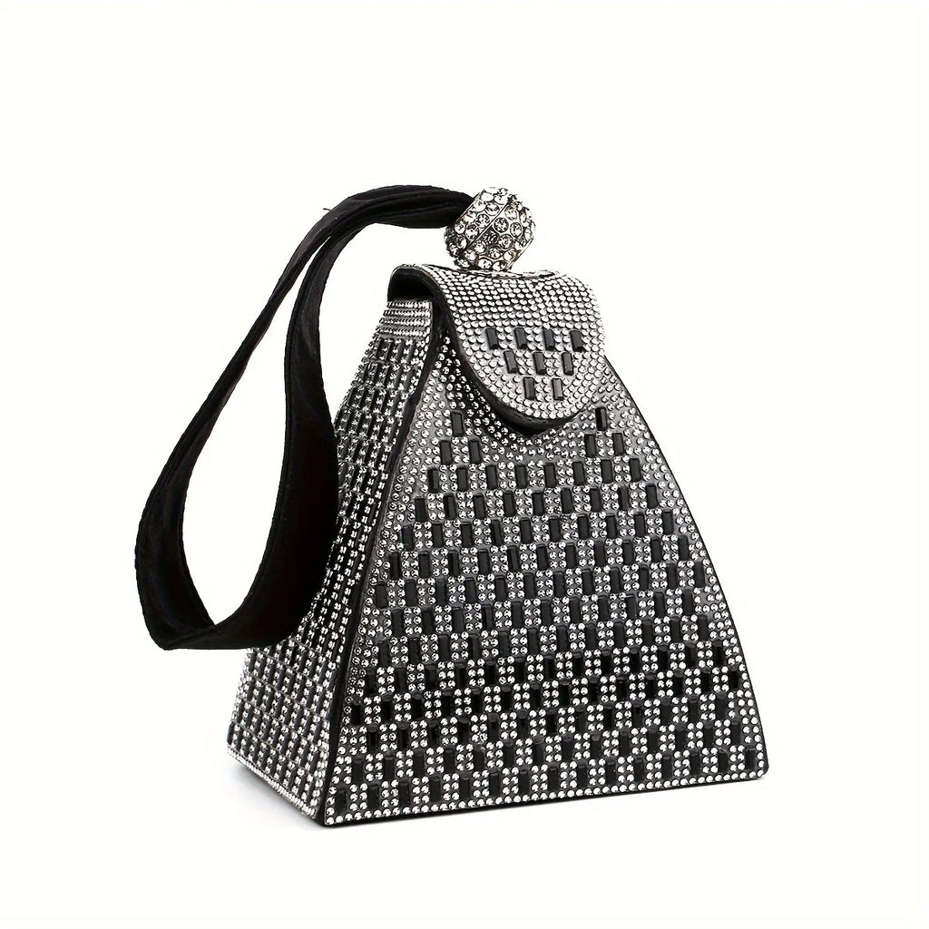 moocr Design Rhinestone Evening Bag Luxury Dress Clutch Purse Women‘s Banquet Handbag For Wedding Party Prom