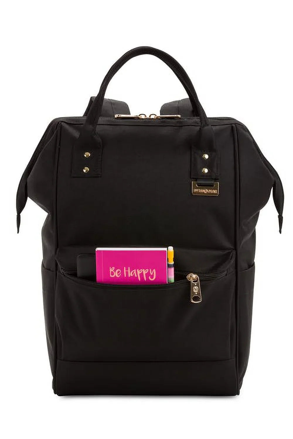 Wenger 3576 Artz Dr Polyester Laptop Bag Back Pack; Black with Gold