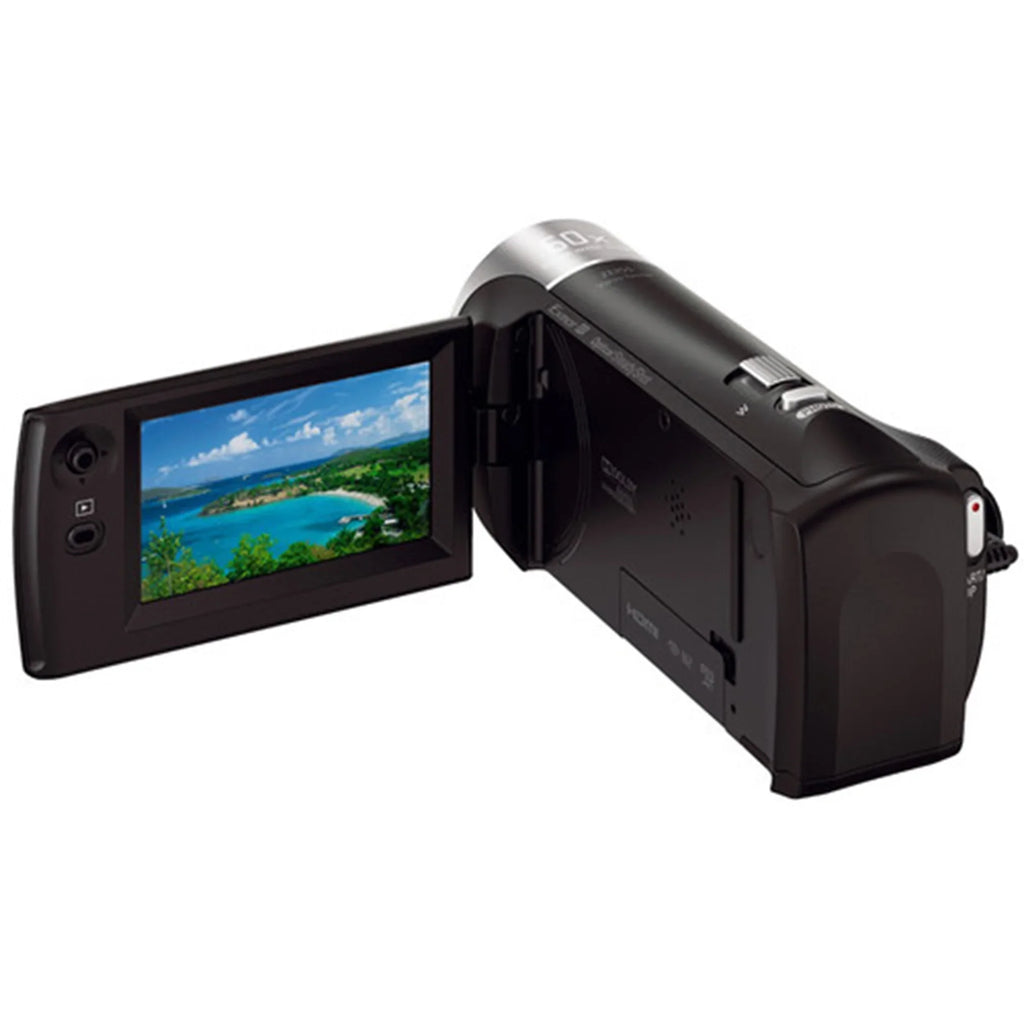 Sony HDR-CX405 HD Handycam Camcorder Video Recording with 32GB Micro SD Memory Card + Case + Tripod + ZeeTech Accessory Bundle