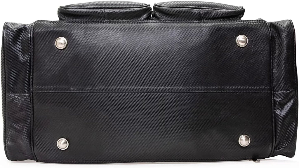 Viosi Malibu 22 foot Full Grain Leather Duffel Travel Bag Sports Gym Bag Weekender Overnight Luggage