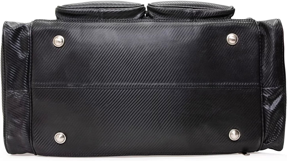 Viosi Malibu 22 foot Full Grain Leather Duffel Travel Bag Sports Gym Bag Weekender Overnight Luggage