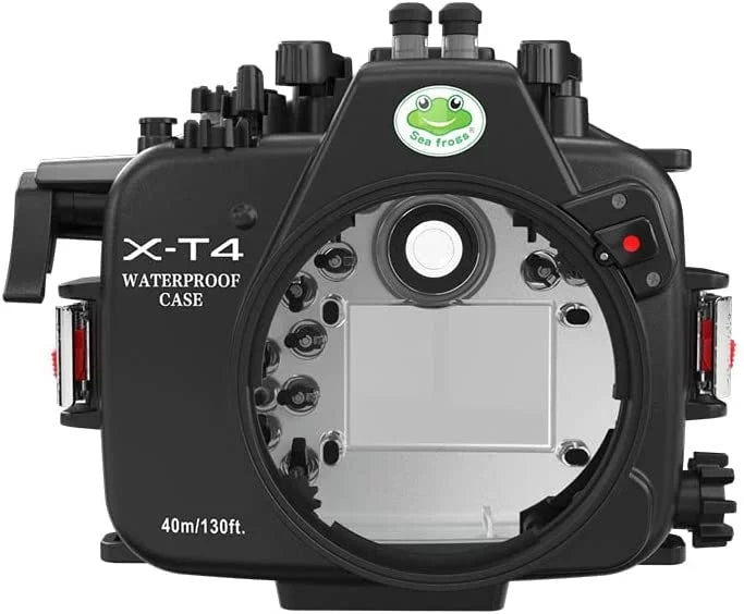 Seafrogs [40M/130FT] Underwater Camera Housing Liquidproof Scuba Case for Fujifilm X-T4 Fuji xt4 w/Short Flat Port