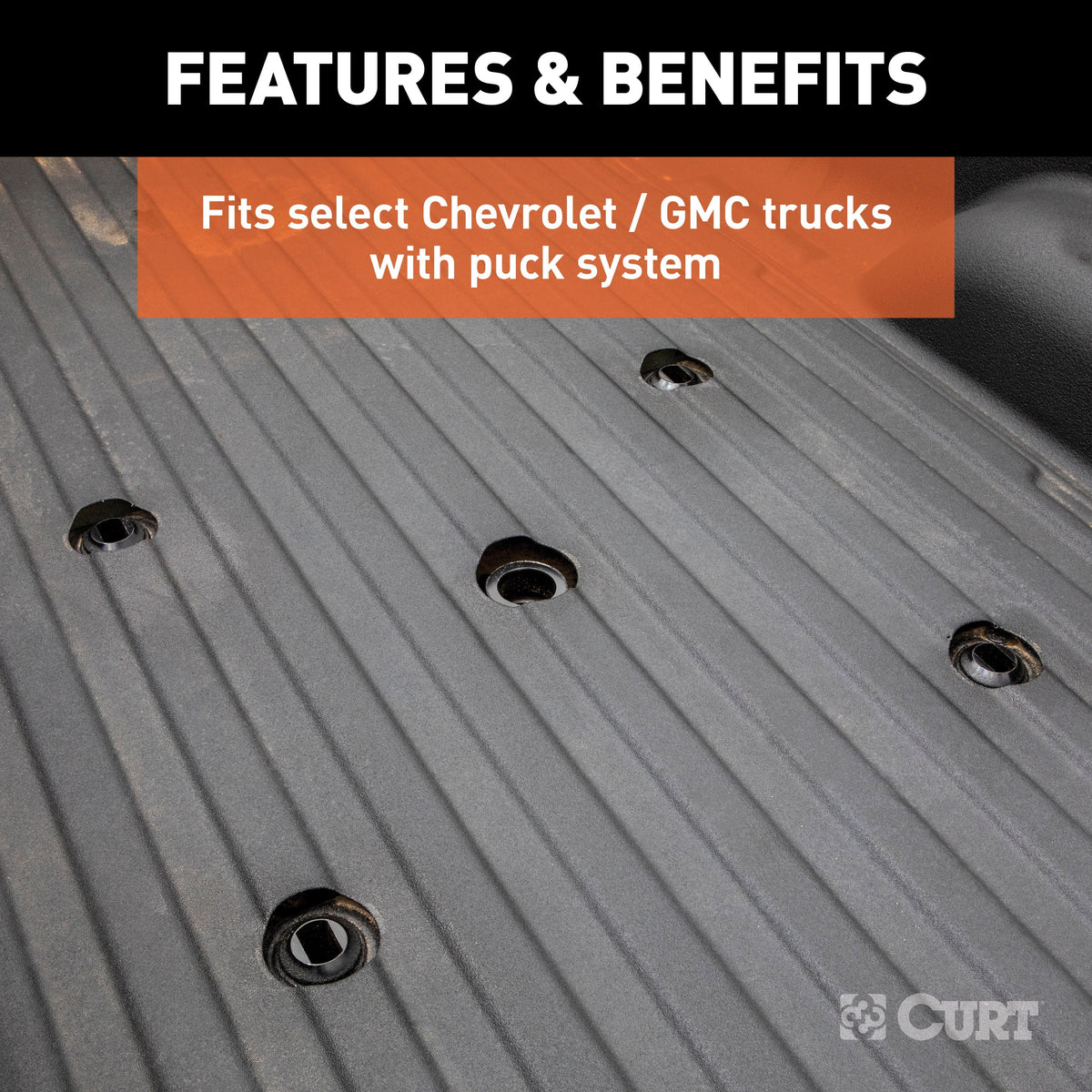 CURT 16027 Replacement Silverado; Sierra 2500; 3500; Ford F250; F350 Puck System 5th Wheel Adapter with Standard Rails; 25;000 lbs Fits select: 2020-2024 CHEVROLET SILVERADO; 2020-2024 GMC SIERRA