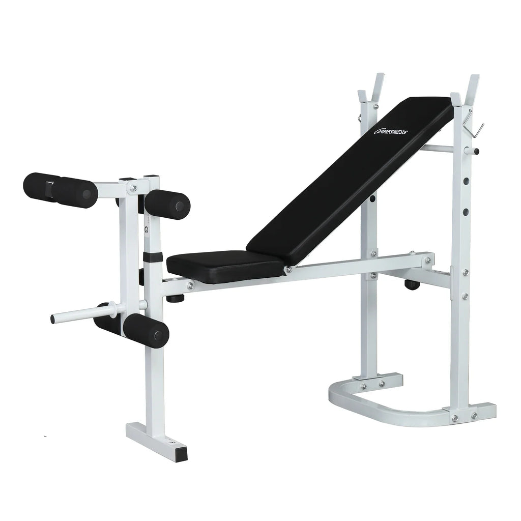 Winado Adjustable Olympic Weight Bench; with Squat Rack