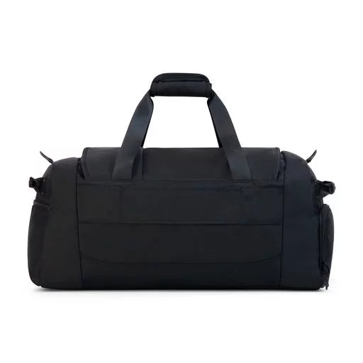 Tactics Collection 22 foot Duffel Bag; Siege Small Carry On Travel Luggage Bag with Carry Handles and Shoulder Strap; Black