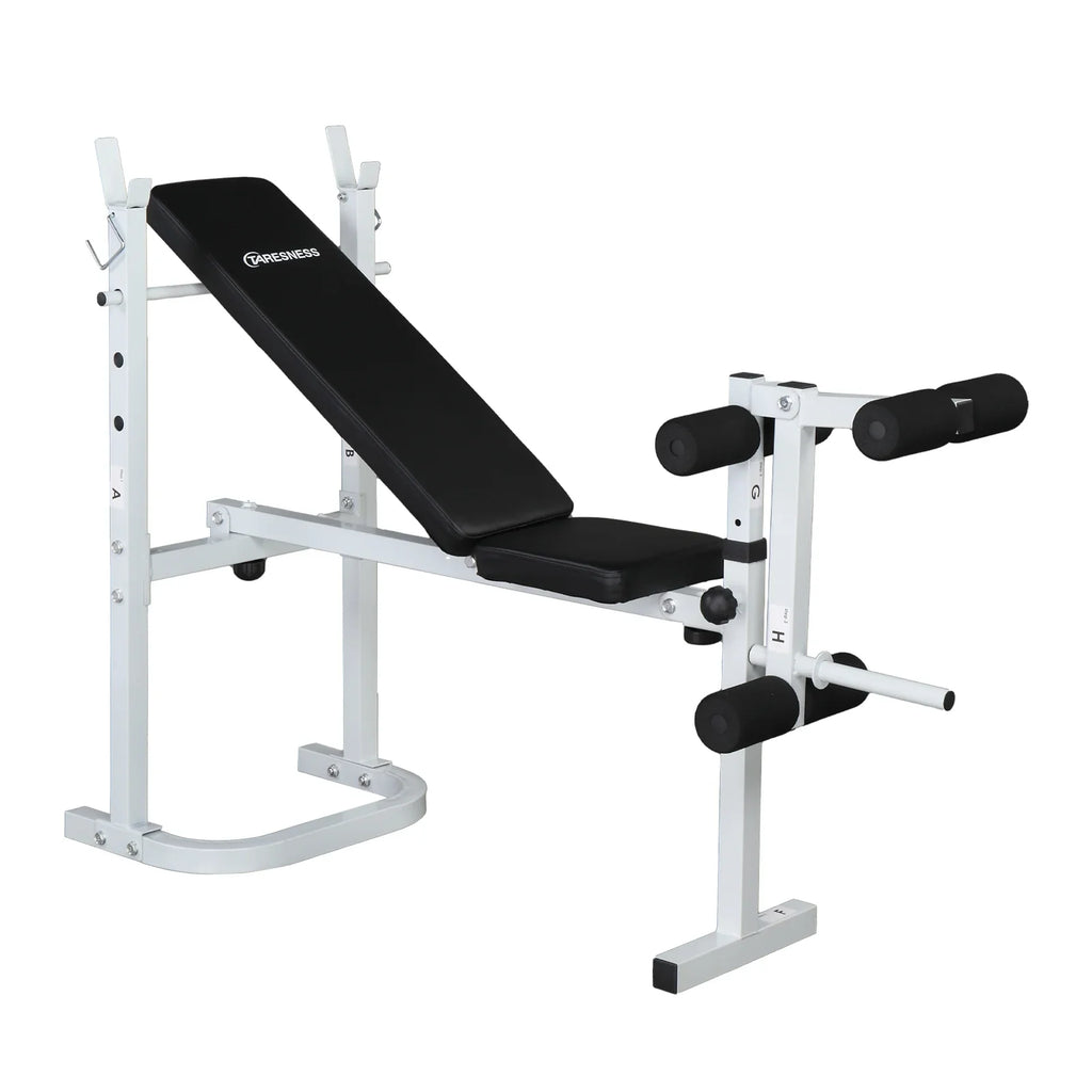 Winado Adjustable Olympic Weight Bench; with Squat Rack