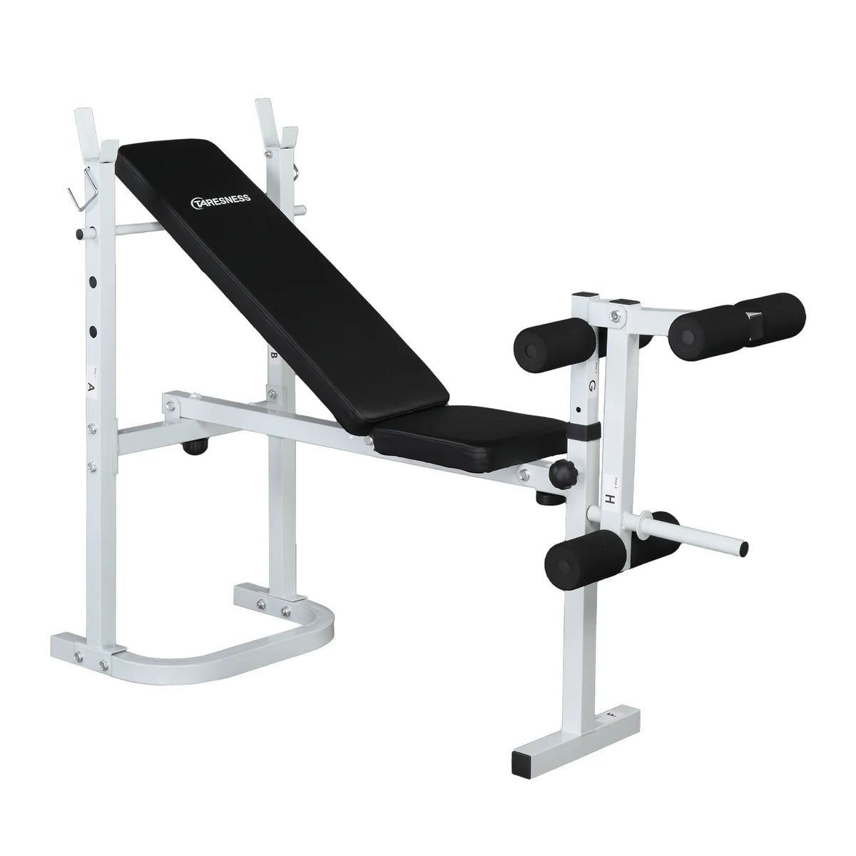 Winado Adjustable Olympic Weight Bench; with Squat Rack