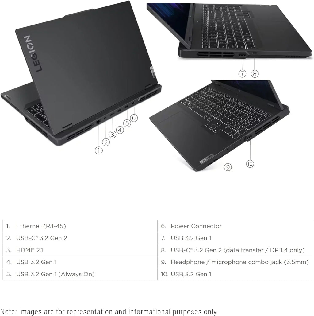 Lenovo Legion Pro 5i Gaming Laptop; 13th Gen Intel Core i7-13700HX; 32 GB DDR5 Ram; 1 TB PCIe SSD; 16" WQXGA(2560x1600); Nvidia Geforce RTX 4060; Windows 11 Home