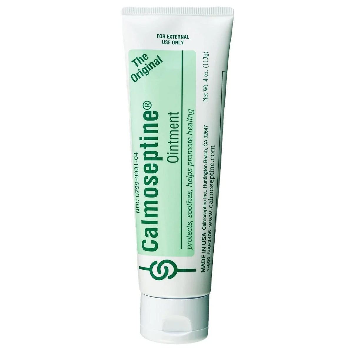 Calmoseptine Skin Healing Moisture Barrier Ointment - Effective for Wound Care; Diaper Rashes; Irritation; Burn; Cuts & Itching with Menthol & Zinc Oxide for Healthy Skincare - 4 Oz; Pack of 3
