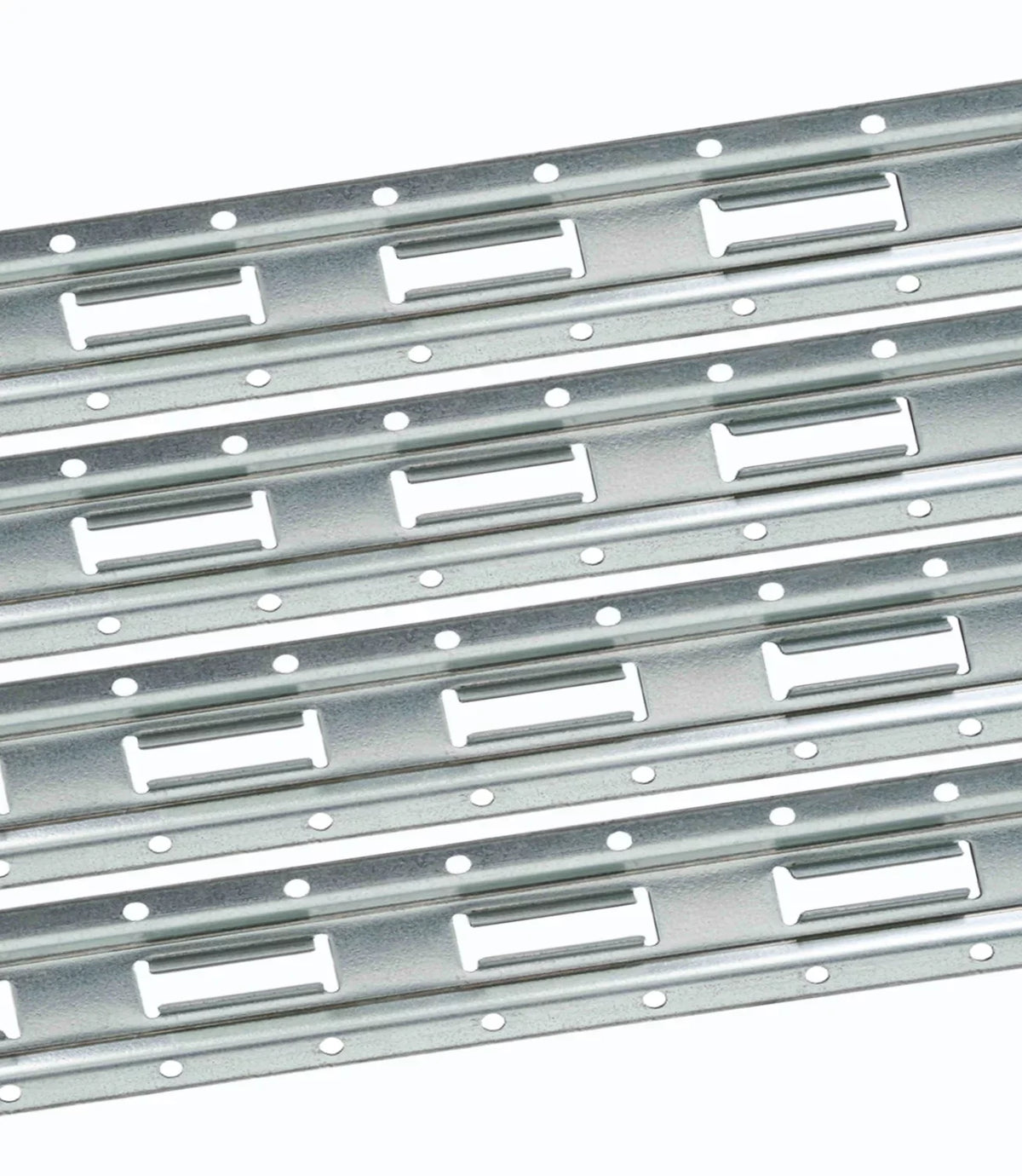 (4 Pack) 5' Vertical E-Track Tie-Down Rail - Made in USA | High Strength Galvanized Steel; Bolt-On Tie Down Rail for Cargo on Pickups; Trucks; Trailers; Vans