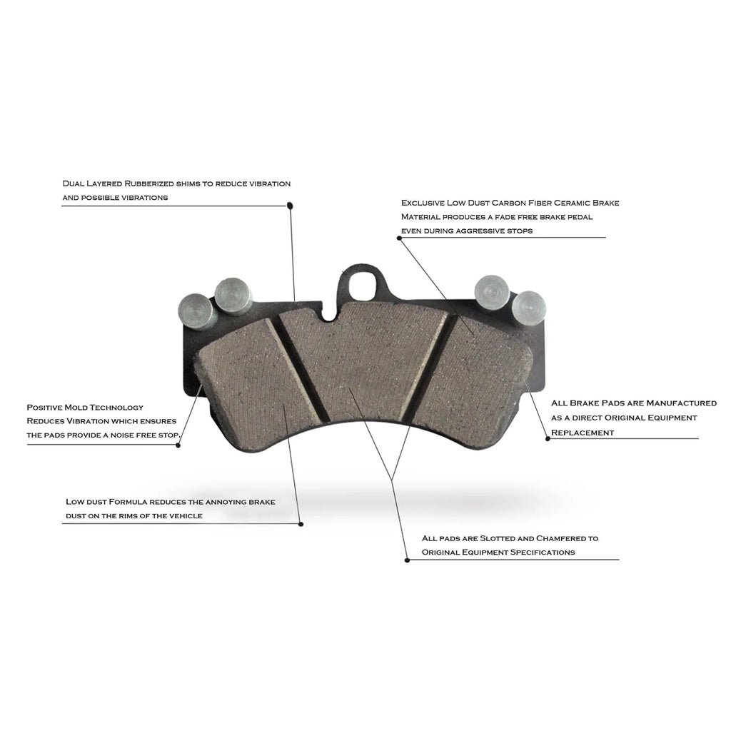 Approved Performance C2486 Front & Rear Drilled & Slotted; Black Powder Coated Disc Brake Rotor & Pad Kit Fits 200; Compass; Patriot; Lancer; Caliber; Avenger; NOTE: With 302 MM (11.89") Rear Rotors