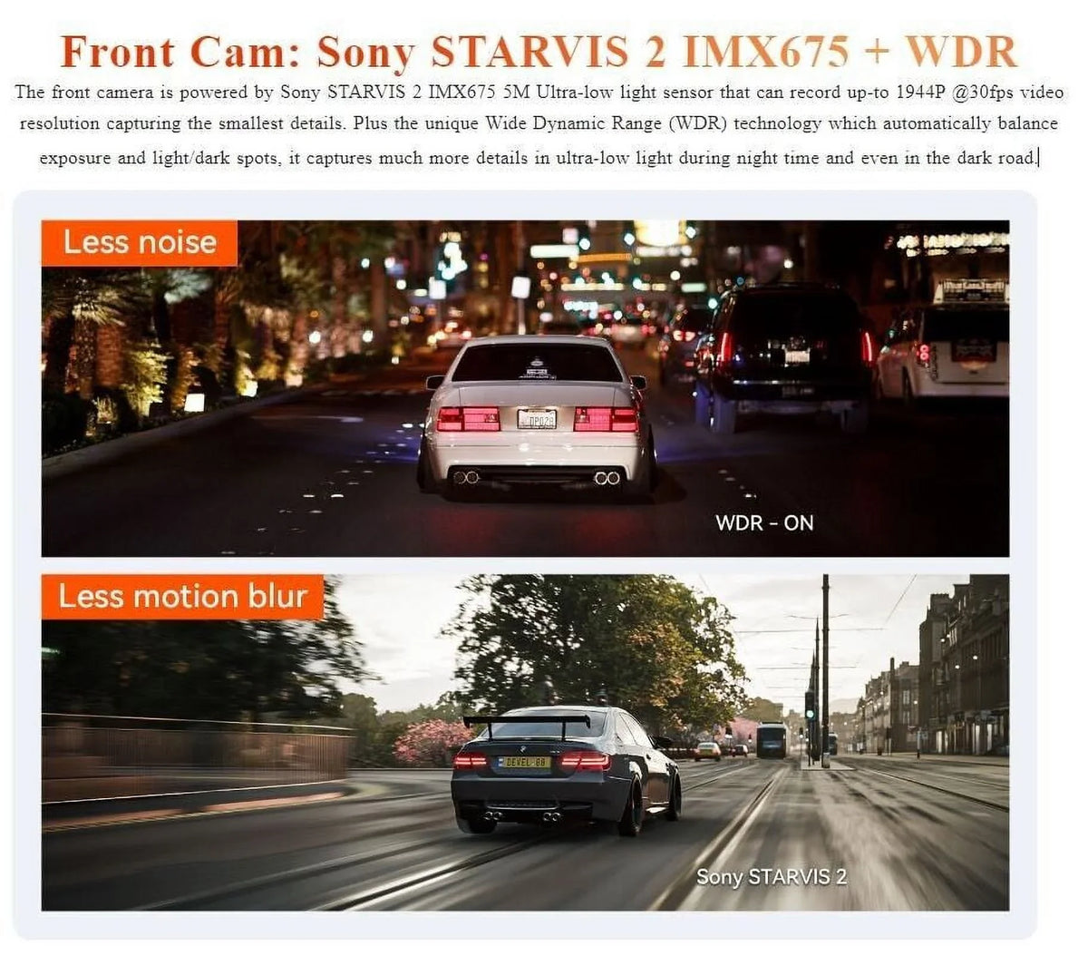 Vantrue N5 4 Channel Dashcam | GPS | WiFi | Voice Control | 512GB Support (Memory Card Not Included)