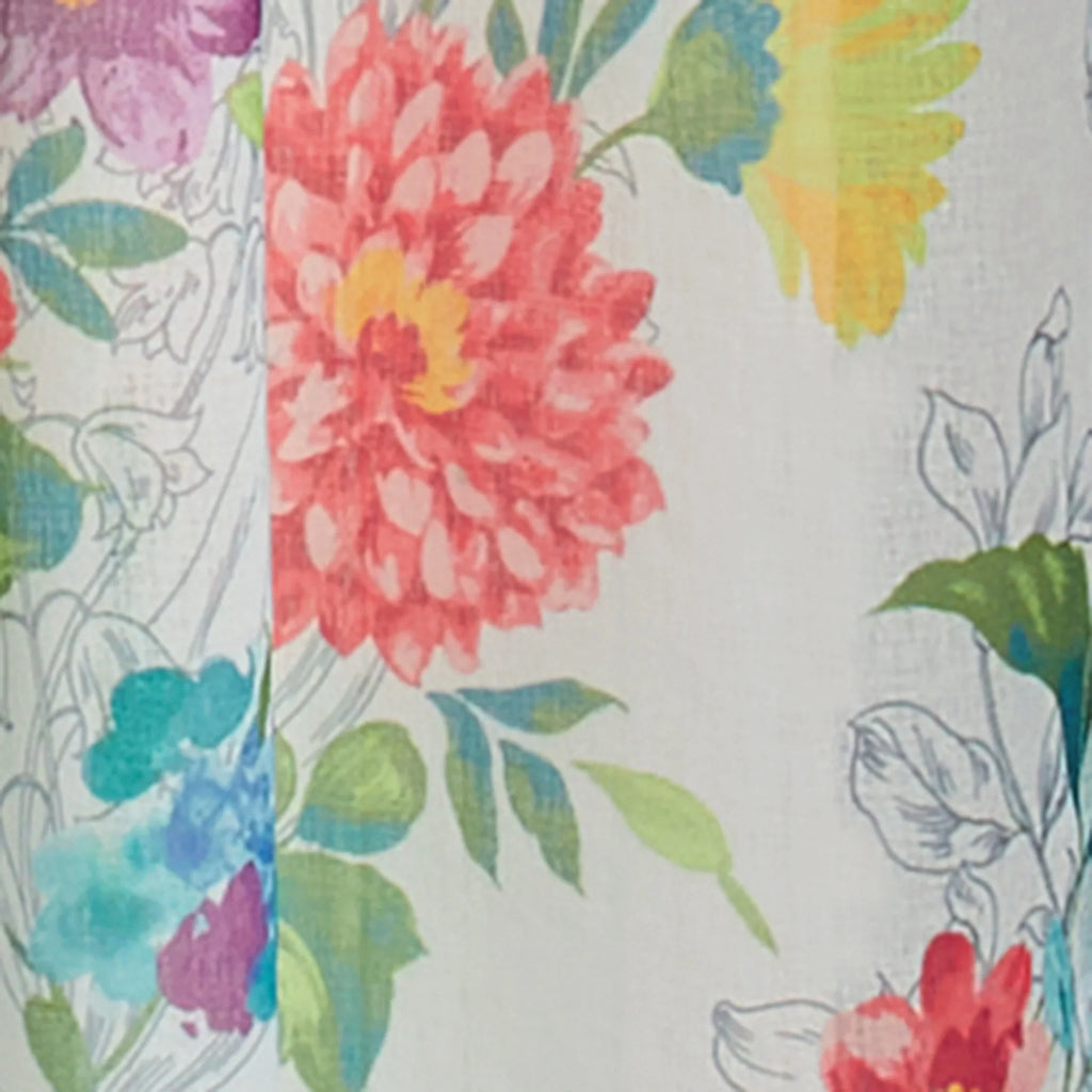 The Pioneer Woman Blooming Bouquet 2 Pack Curtain Panel; Polyester 40x84; Floral; Multi; RodPocket