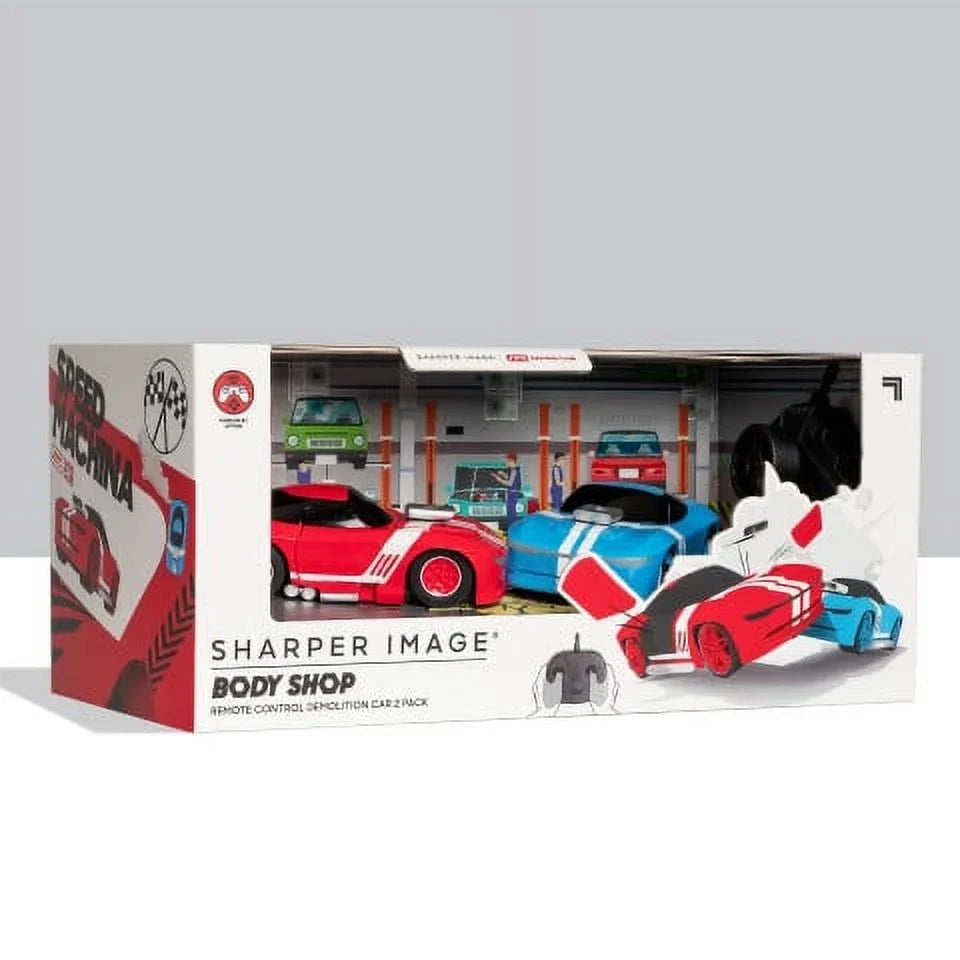 Sharper Image® Body Shop Remote Control Demolition Car 2 Pack - Blue/Red