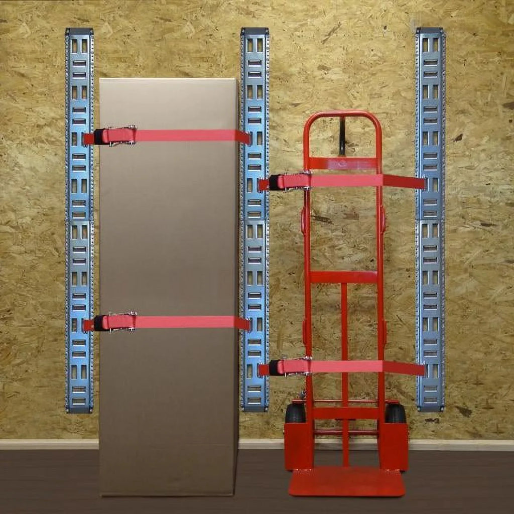 SNAP-LOC Fast-Track E-Track 8 foot 4-Pack USA Galvanized Steel Horizontal Vertical; Logistic Tie-Down for Pickups; Trucks; Trailers