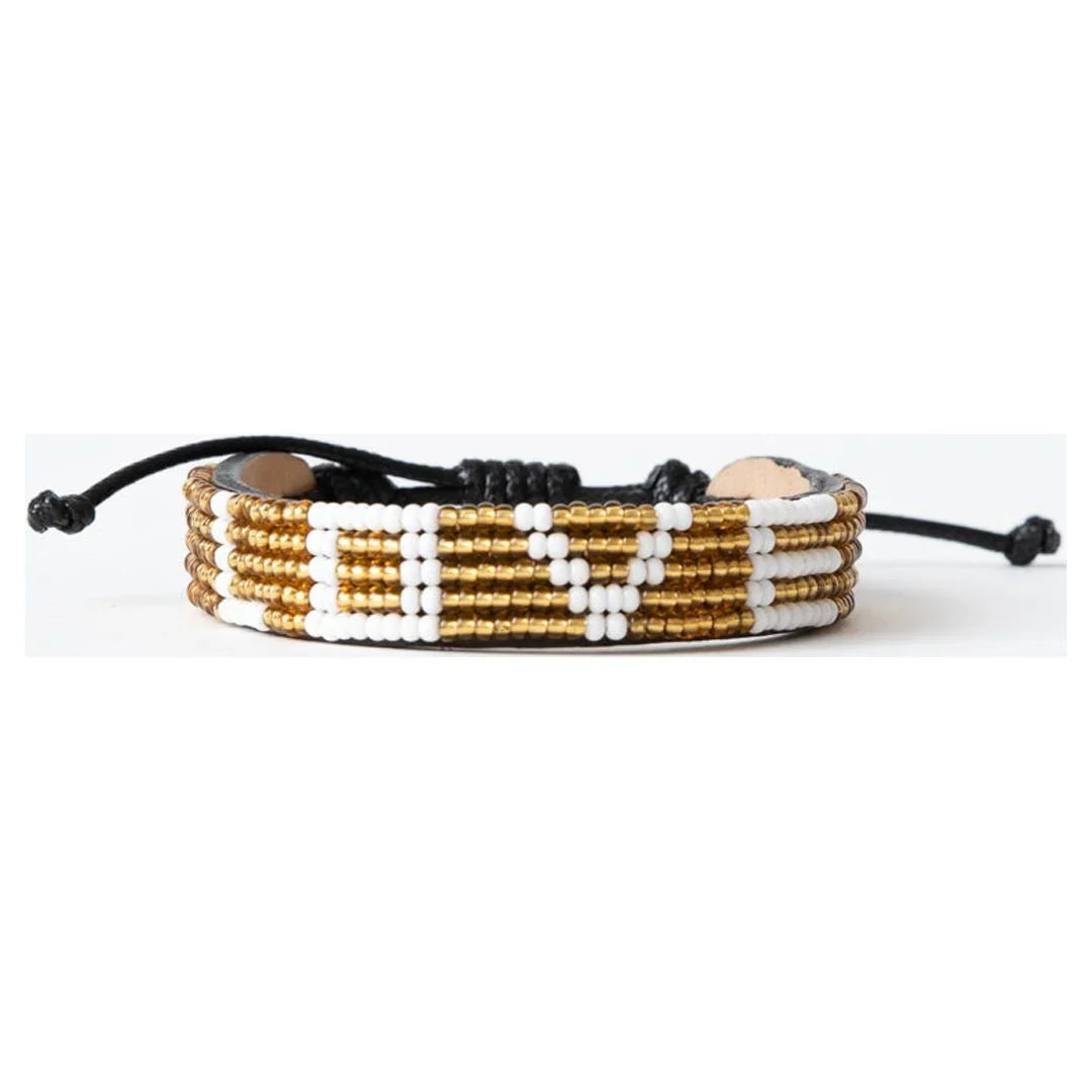 LOVE Bracelet - Gold/White