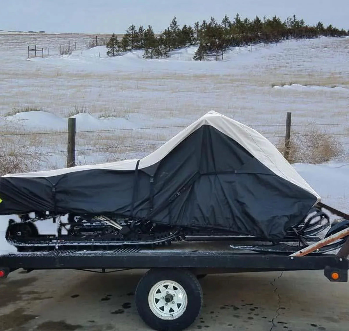 600D Snowmobile Travel and Storage Cover Compatible for 2010-2012 Model Year Ski Doo Bombardier GSX SE Sleds. Slush and Mud Protection