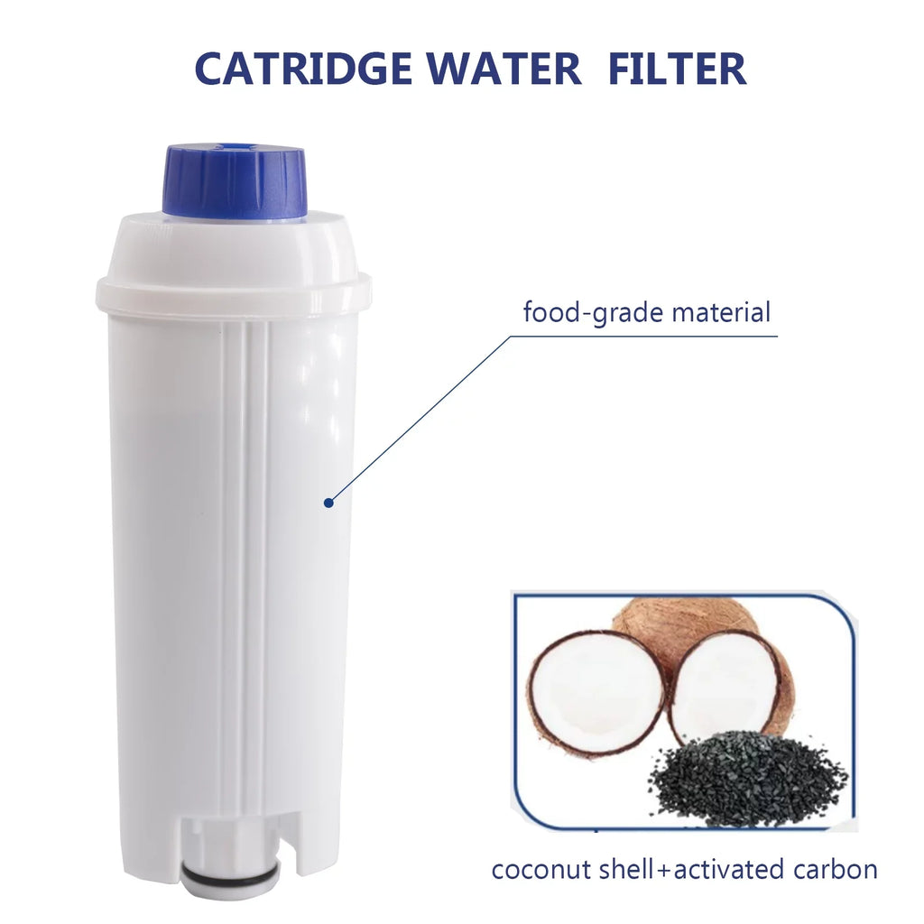 4Pcs Coffee Replacement Filter Cartridge Replacement Filter Coffee Filter Compatible with Delonghi DSL C002 Maker Apparatus Coffee Apparatus Accessory Filter for Coffee Maker