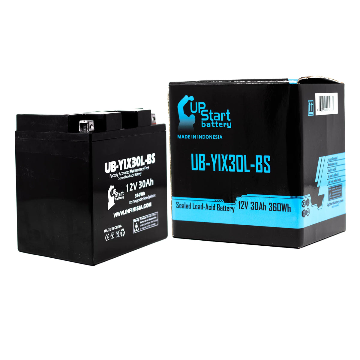 Replacement for YIX30L-BS Battery 12V 30AH SLA - Compatible with Moto Guzzi V7; 2014 Polaris Ranger; 2018 Polaris Rzr; 2010 Polaris Ranger; 2011 Polaris Ranger; 2015 Polaris Rzr; 2012 Polaris Ranger