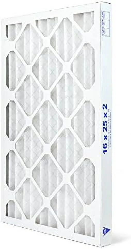 16X25x2 Air Filter MERV 11 Pleated HV Furne Air Filter; Allergy 6-Pk; Made In The