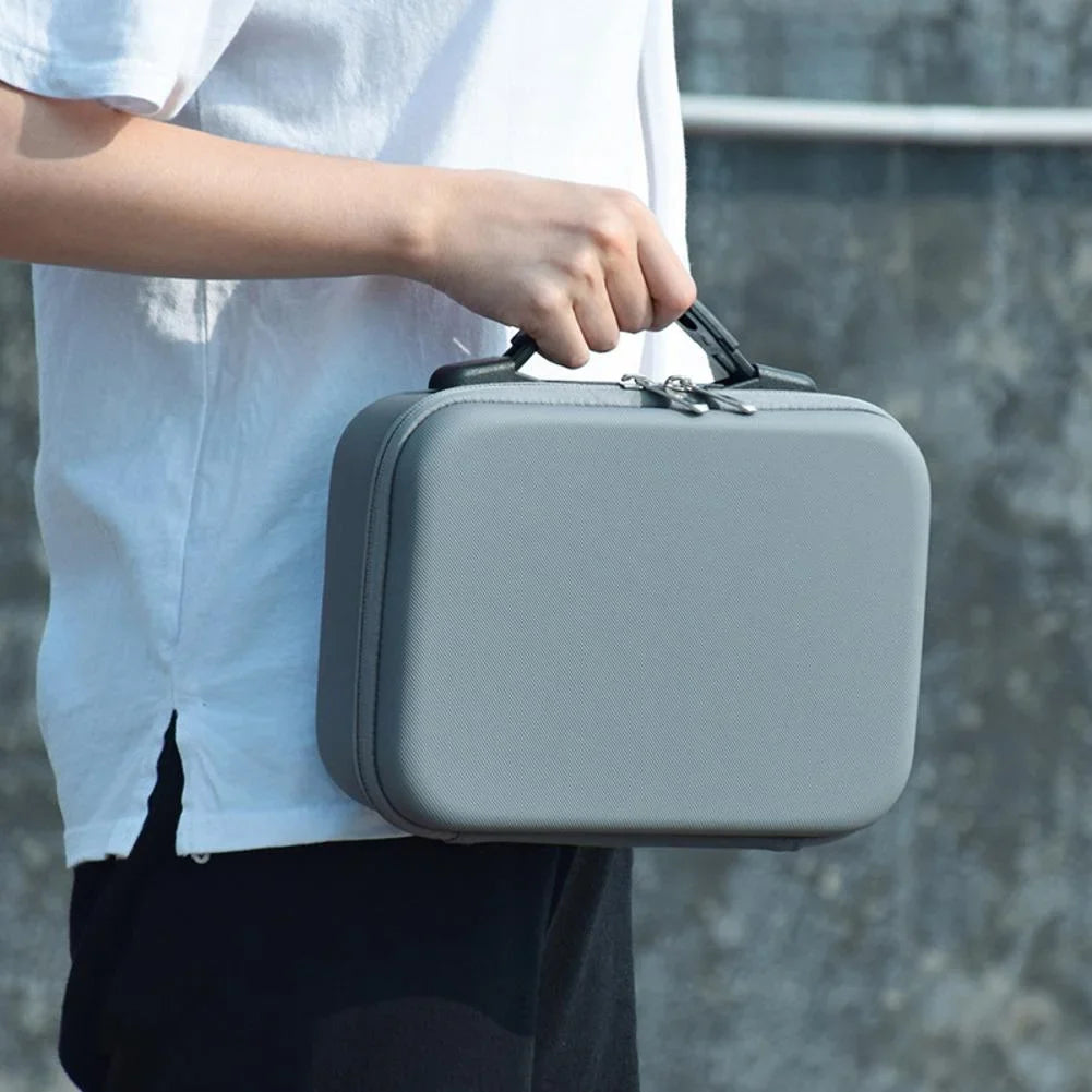 Gray Polyester Storage Case for DJI OM 4/Osmo Mobile 3 Lightweight; Protective Carry Handle