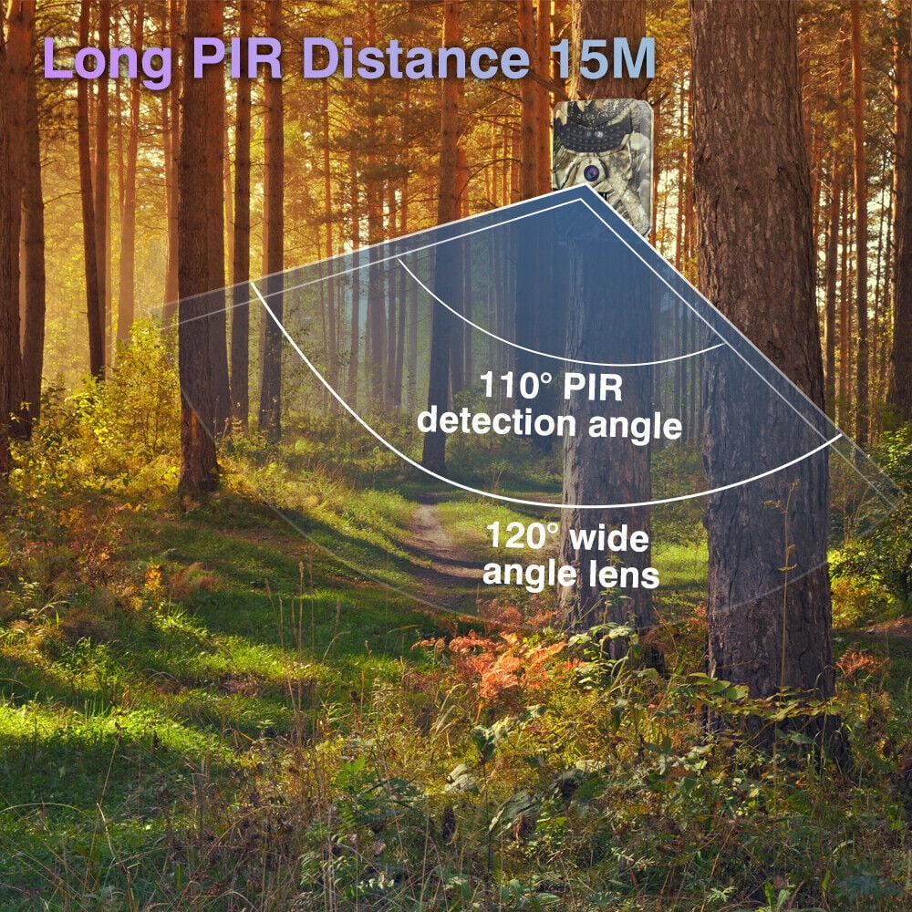 Infrared Trail Camera;DFITO Wildlife Monitor; 1080P; 12MP; Home Security; Farm Monitoring; Hunting Trail Monitor; Hunting Wildlife Camera Liquidproof (SD Card NOT Included)
