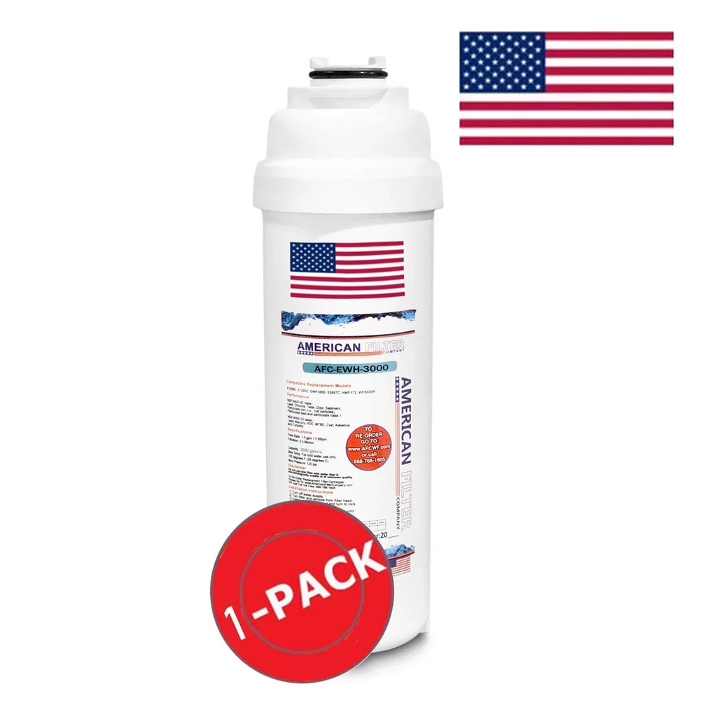 AFC Brand ; Filters ; Model # AFC-EWH-3000 ; Compatible with LiquidSentry® LRPBGRNMV28RAK - 1 Pack - Made in U.S.A.