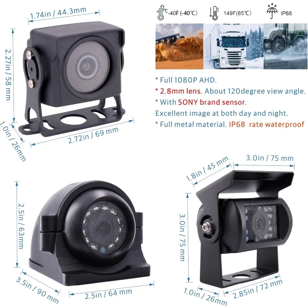JOINLGO (1TB SSD Included) 8-CH GPS WiFi 4G 1080N Truck Mobile Vehicle Car DVR MDVR Video Recorder Kit Real-time Monitor on PC Phone with Liquidproof IR Car Cameras for Fleet RV Van