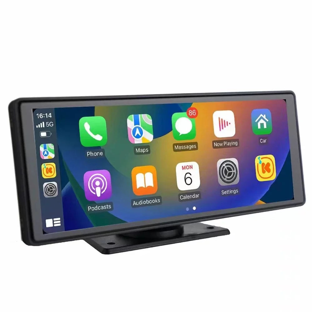 ammoon Multi language Car Video Recorder BT AUX Car Console; Front and Rear Dual Cameras; Mobilephone Control